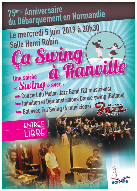 75e anniversaire du débarquement  Melon Jazz Band, concert de Jazz à Ranville